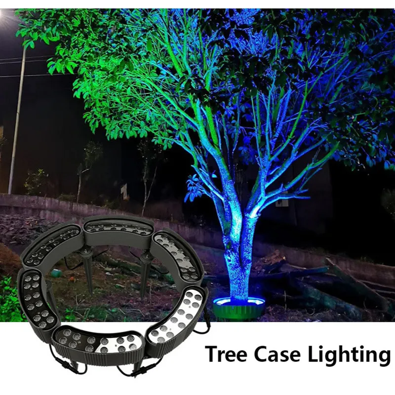 Gardens Landscape Lamp Tree Light LED Colorful  Plug In The Ground Lamp 72W DC24V Outdoor Waterproof LED Light for Park Square