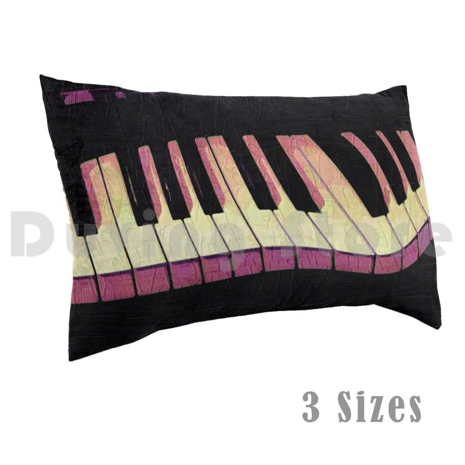 Crazy Piano Pillow Case DIY 50*70 Piano Piano Art Music Instruments Distorted Piano