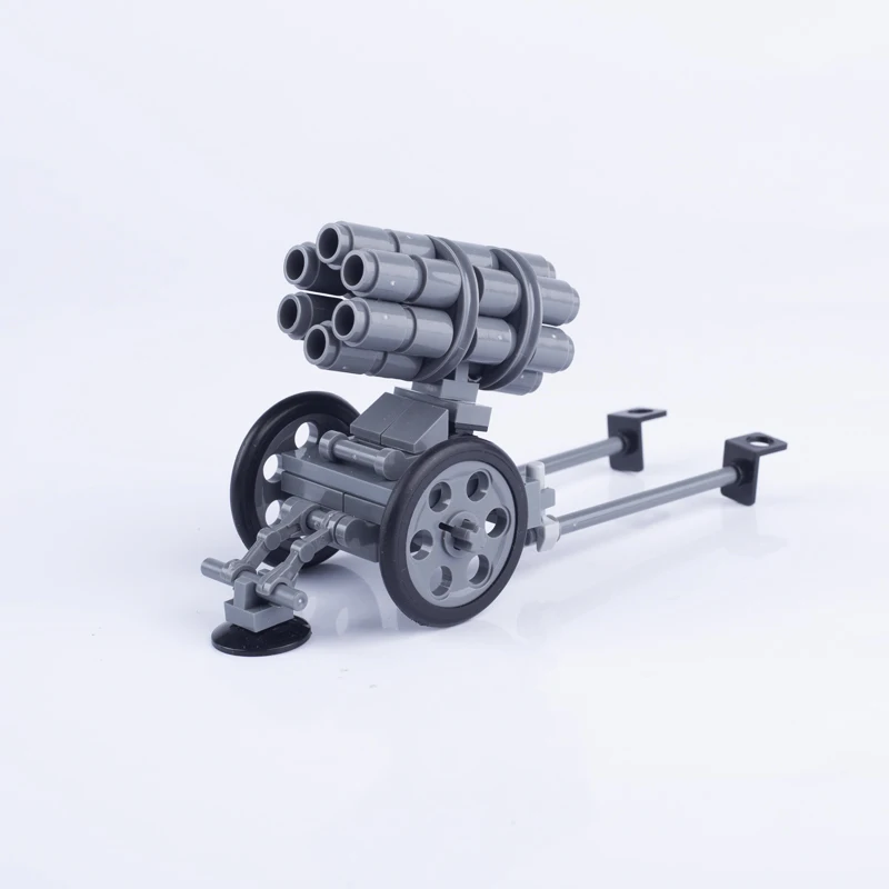 Military German WW2 Bunker Artillery Building Blocks Soldier Figures Accessories Weapons Army Cannon Parts Toys for Children