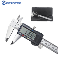 High quality 0-150mm Measuring Tool Stainless Steel Caliper Digital Vernier Caliper Gauge Micrometer Paquimetro Messschieber