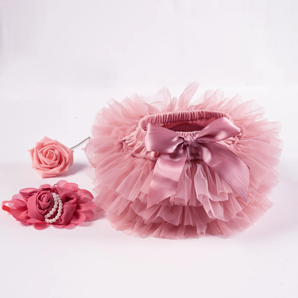 Baby Girls' Rainbow Tulle Tutu and Headband Set 3