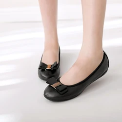 2024 egg roll scoop shoes women spring and summer flat bottom wild round head shallow mouth pregnant women single shoes  WSH2525