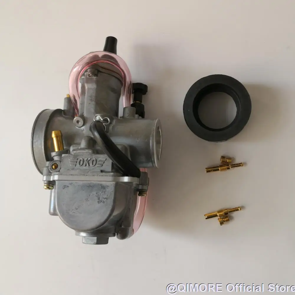 OKO 24mm Flat Slide Performance Carburetor PWK24 PZ24 for Scooter JOG DIO KR150 RTL250 CR80 CR85R CR125 NSR50 NSR80 DT100 125