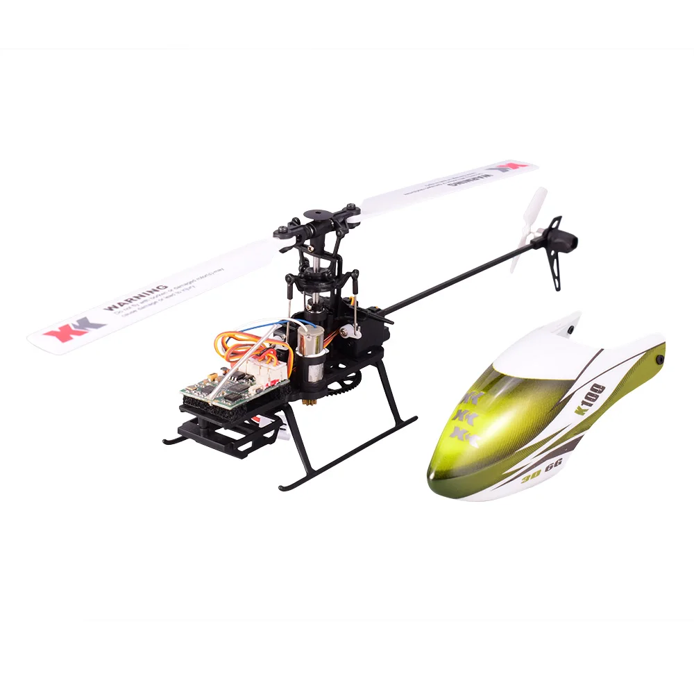 

Wltoys XK K100 6CH 3D 6G Системы дистанционного Управление игрушка на бесколлекторном двигателе для RC вертолет с управлением от первого лица без контроллера Совместимость с FUTABA S-FHSS