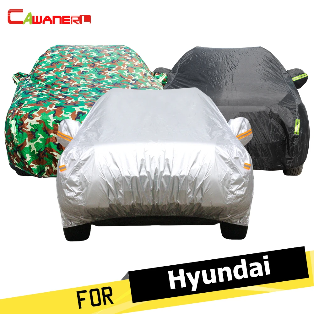 Cawanerl Auto Car Cover Anti UV Sun Rain Snow Dust Protection Cover For Hyundai Dynasty Veracruz Accent Azera Elantra Solaris