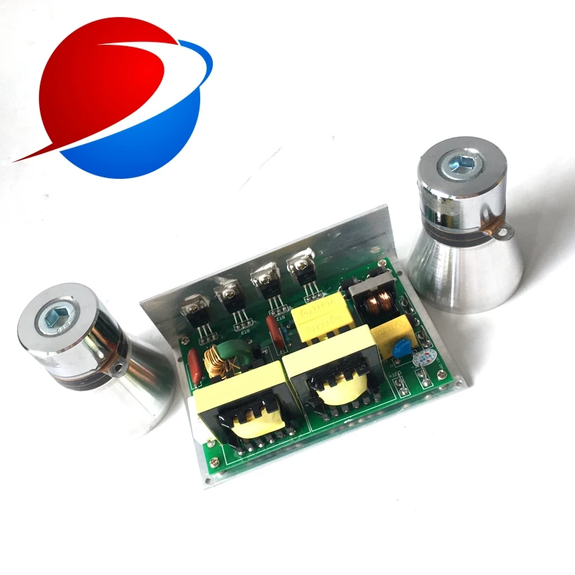 28 khz PCB 100 W/220 V, ราคารวมถึงการจับคู่ความถี่ Piezoelectric ultrasonic ขับรถแหล่งจ่ายไฟ