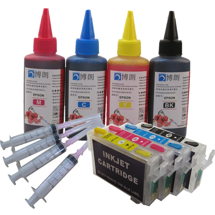 refill ink kit for 92N T0921N -T0924N refillable ink cartridge For Epson T26 T27 TX106 TX117 TX119 TX109 C91 CX4300 printer