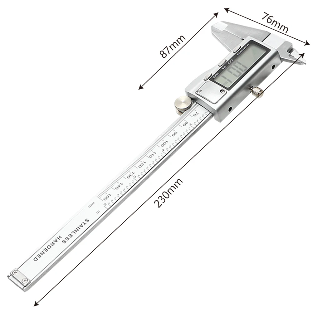 DIYWORK High Precision Calipers 150mm LCD Electronic Digital Display Caliper 6 Inch Vernier Caliper Measuring Tool