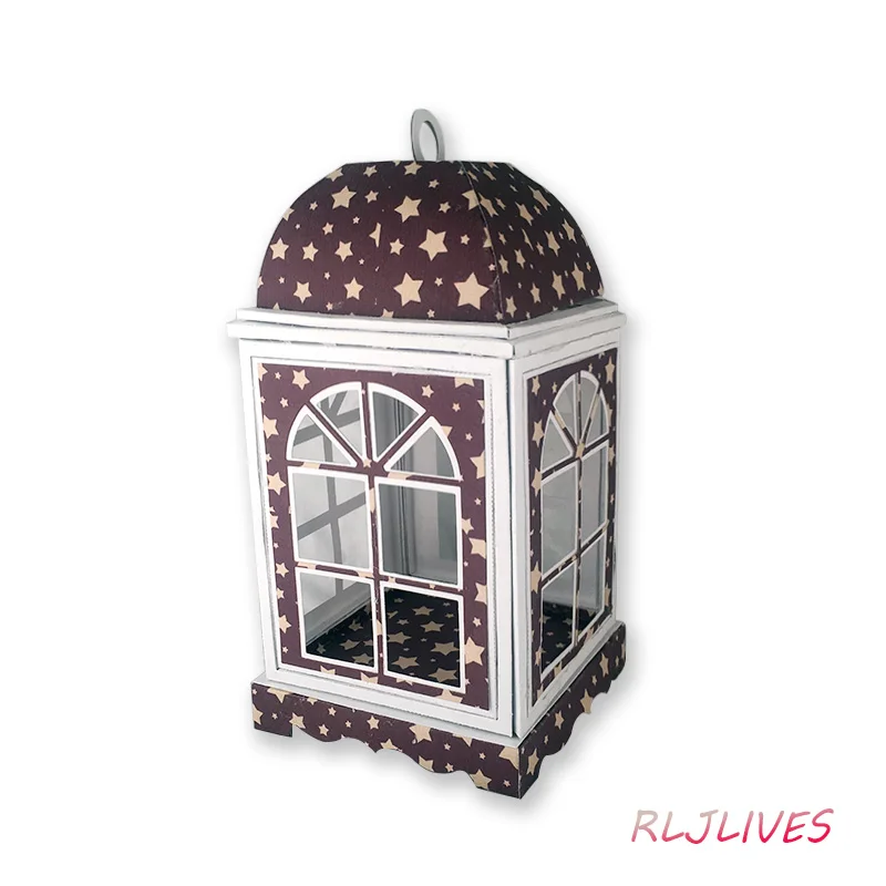 Elegant Lantern With Lid Metal Cutting Dies Stencils for DIY Scrapbooking Stamp/photo album Decorative Embossing DIY Paper Cards