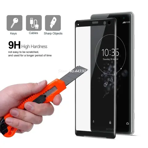 3D Full Cover Tempered Glass For SONY Xperia  X XP XZ XZS XZ1 XZ2 XZ3 XZ1 Compact XZ XZ2 PREMIUM XA XA1 PLUS Screen Protector