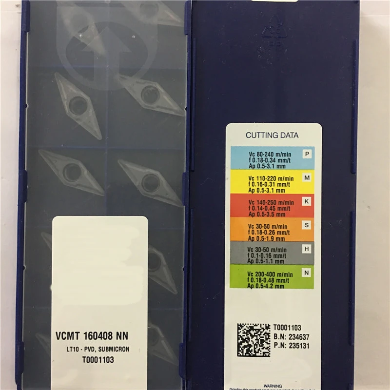 VCMT160408NN LT10 Original CNC blade carbide insert lathe tool 10pcs/lot VCMT 160408 NN LT10