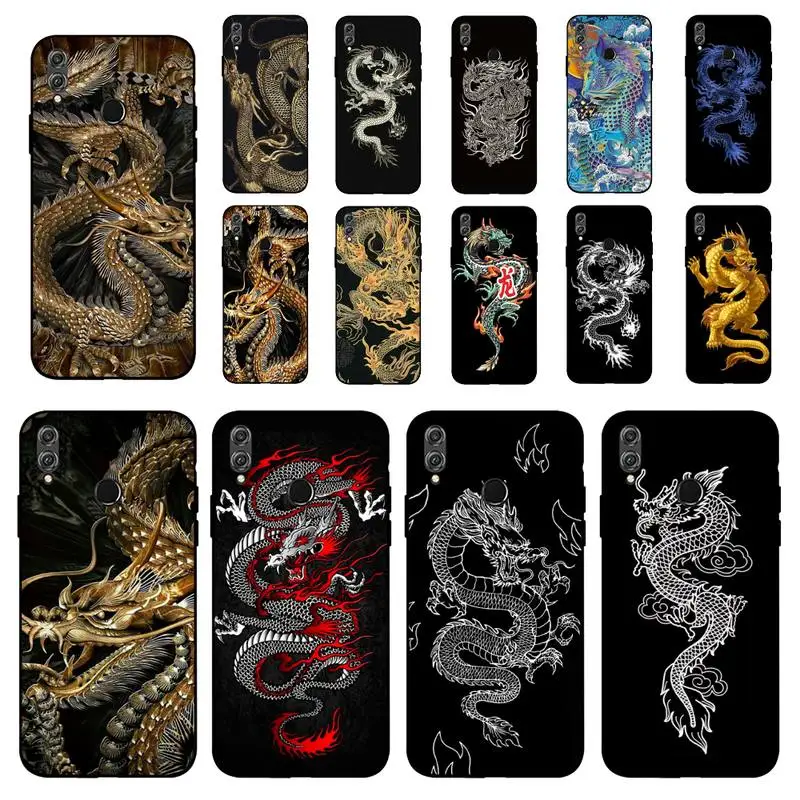 FHNBLJ Fashion Vintage Chinese Dragon Phone Case for Huawei Honor 8 x 9 10 20 V 30 pro 10 20 lite 7A 9lite case