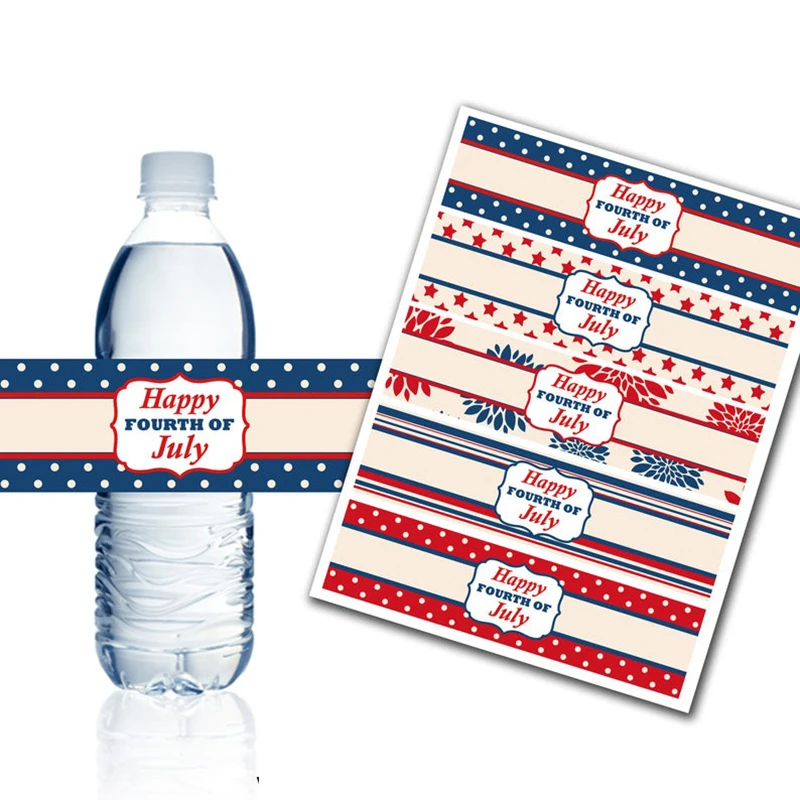 Украшение для бутылки с водой 4 июля, памятное событие