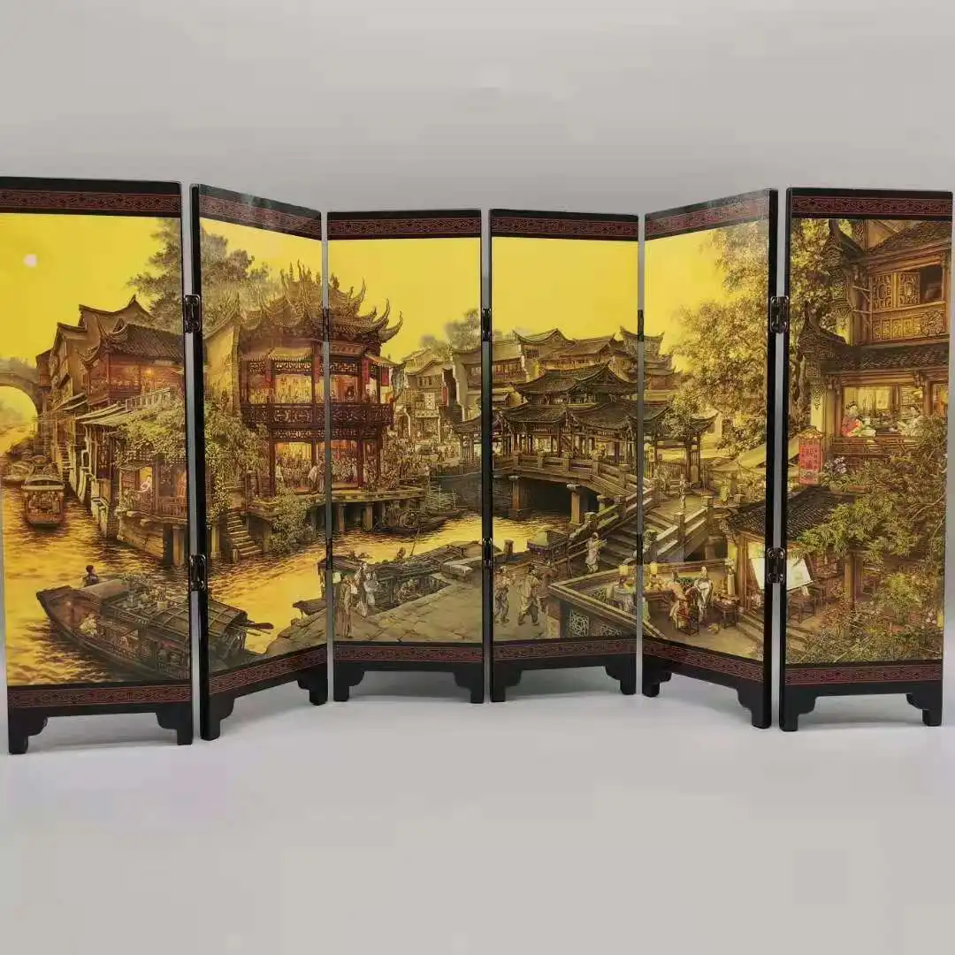 

Lacquerware wood small screens, Nancheng old dream, Exquisite crafts gifts and decorations