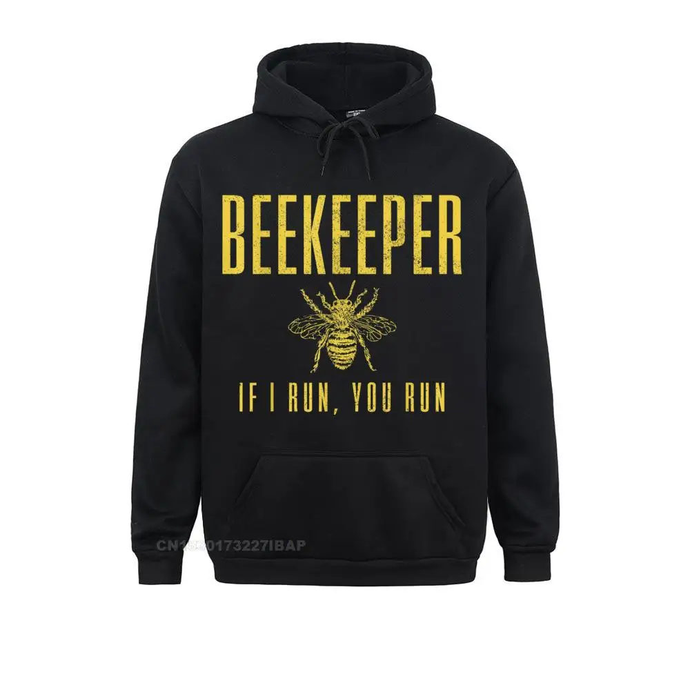 Mens Beekeeper If I Run You Run Funny Beekeeping Beekeeper Hoodie Brand Women Hoodies Family Sweatshirts Long Sleeve Clothes