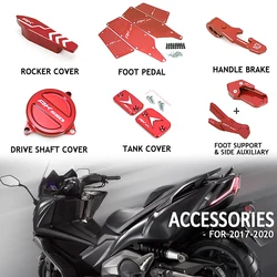 NEW For KYMCO AK550 AK 550 2017-2020 2019 Motorcycle Accessories Decoration Drive Shaft and Rocker Arm Cover Footboard Kickstand