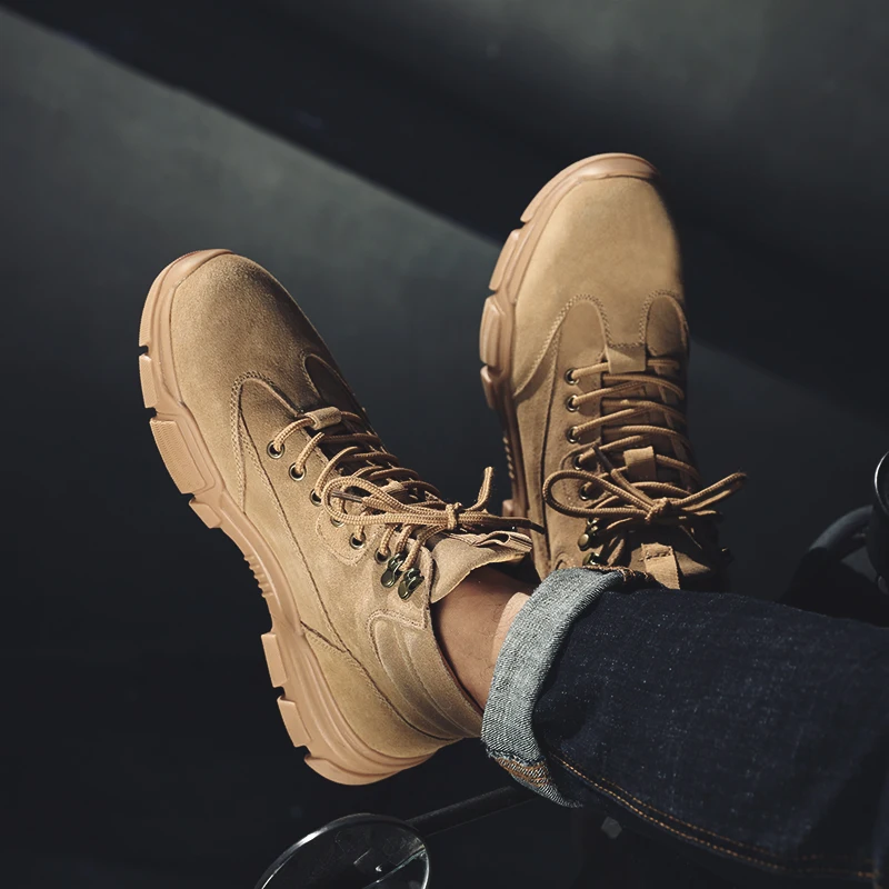 Men's Summer Shoes Skateboarding Shoes High Top Men British Style Comfortable Sneaker Men's Skateboarding Sneakers Sports