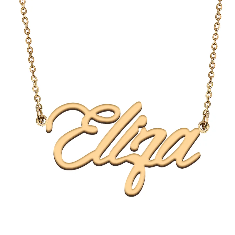 

Eliza Custom Name Necklace Customized Pendant Choker Personalized Jewelry Gift for Women Girls Friend Christmas Present