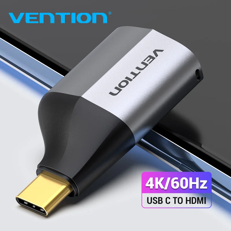 Адаптер Vention Type C HDMI USB C — 4K HDMI 2.0 для MacBook Samsung Galaxy S10/S9 Huawei Mate 20 P20 Pro USB C HDMI НОВЫЙ