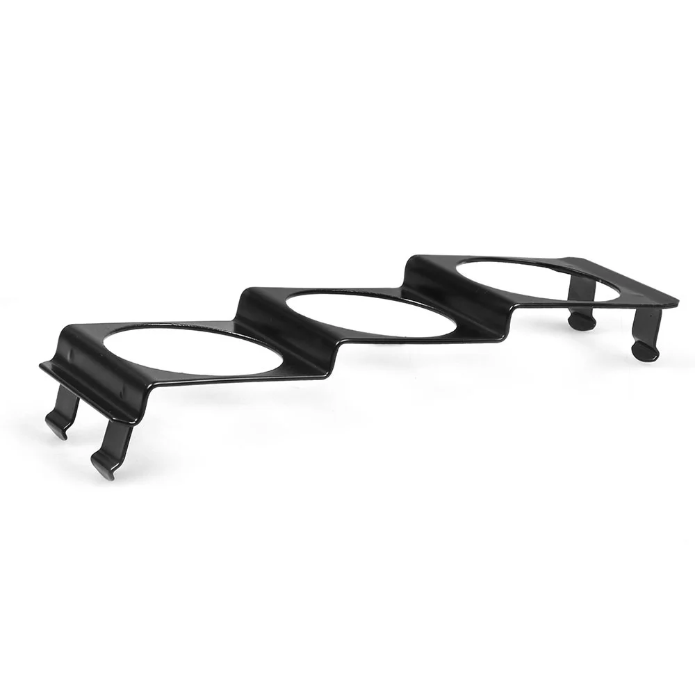 52mm 3-otworowy pojedynczy gniazdo radia DIN Pod potrójny miernik do montażu panelowego czarny 2-calowy TT 102259 -BK — zdjęcie 5
