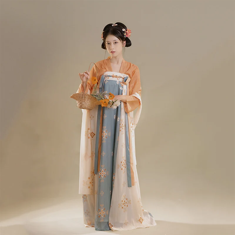 

Women Hanfu Chinese Traditional Folk Costume Girl Han Dynasty Dance Wear Lady Fairy Cosplay Clothes Oriental Ancient Printed Dre