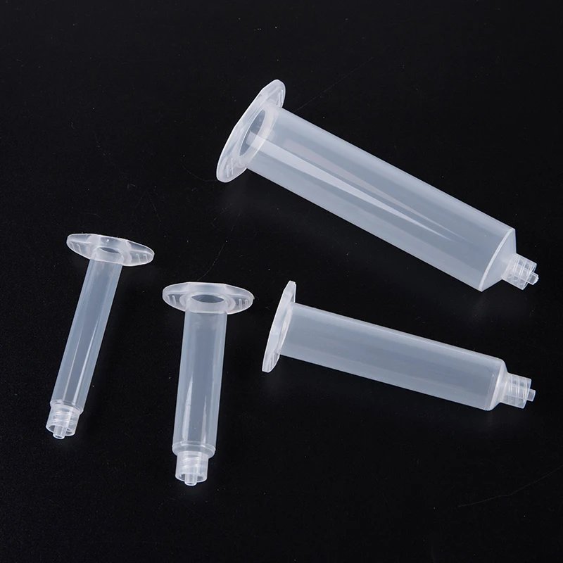 5pc 3/5/10/30/55cc Glue Dispensing Syringe Barrel Set Glue Adhesive Dispenser Industrial Syringe Tube With Stopper