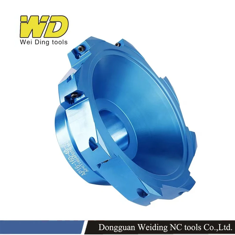 

400R right angle milling cutter alloy face mill cutter with ultra light body 400r-160-40-8t or 400r-200-40-10T