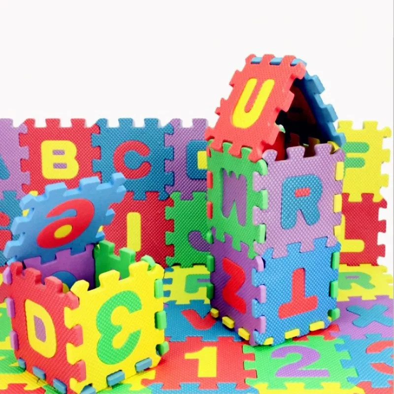 36 Pcs/Set 3D Puzzle Jigsaw Kids Children Mini EVA Foam Alphabet Letters Numbers Floor Soft Educational Toys Kids Play Mats