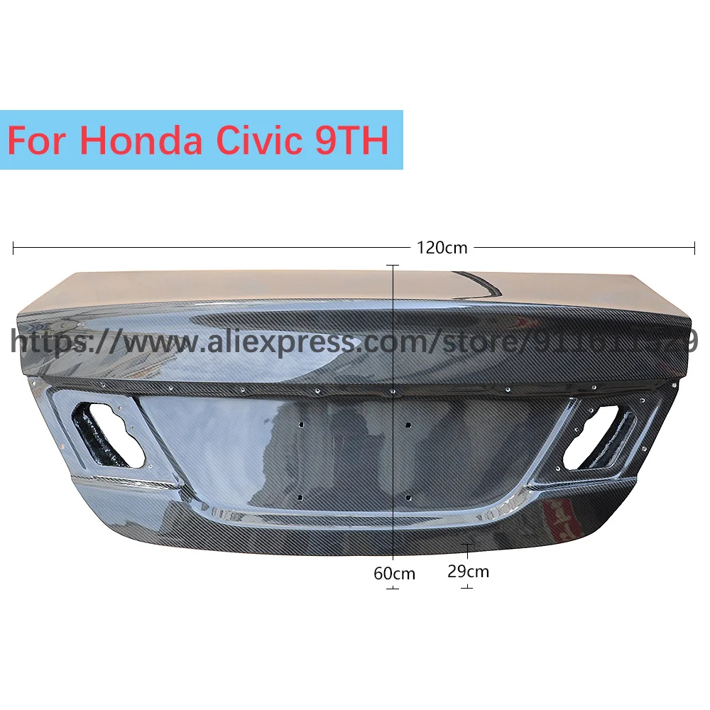 

Carbon Fiber Car Rear Trunk Cover Replacement For CIVIC 9TH 2013-2015 (US standard)