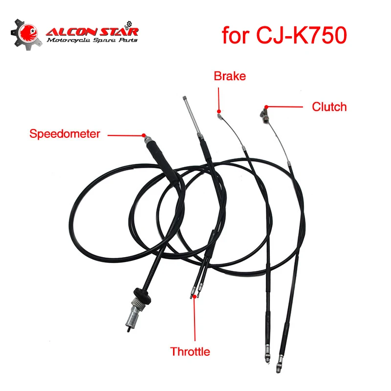 Alconstar-  CJ-K750 Motorcycle Retro Clutch Cable Brake Cable Throttle Cable Speedometer Cable for BMW R12 R1 R71 Ural M72