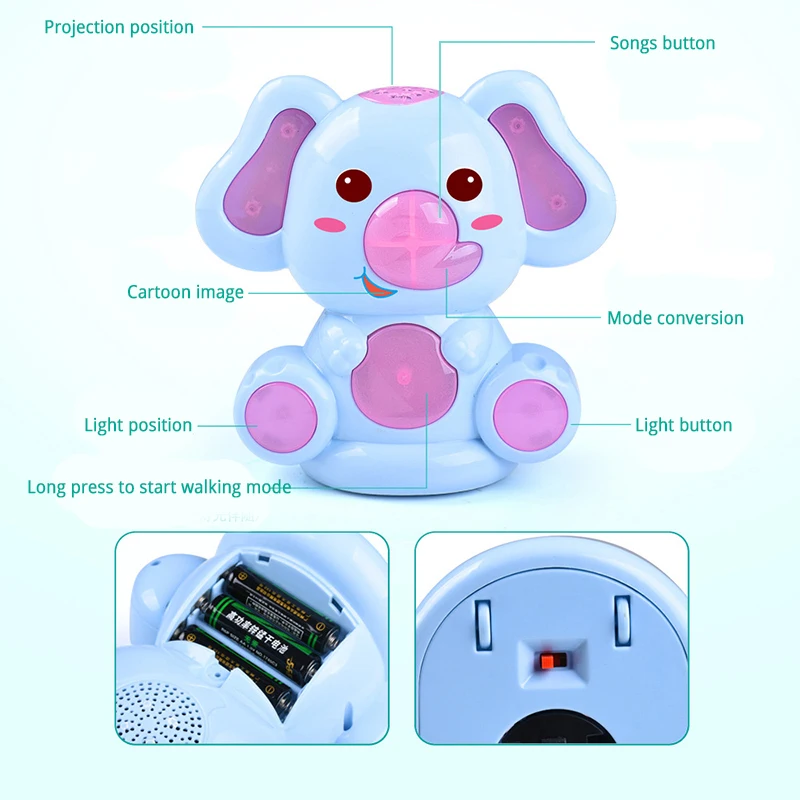 Creative Glowing Sing Dance Baby Toys Doll Educational Story Toys Mobile Elephant Story Children Vocal Toys