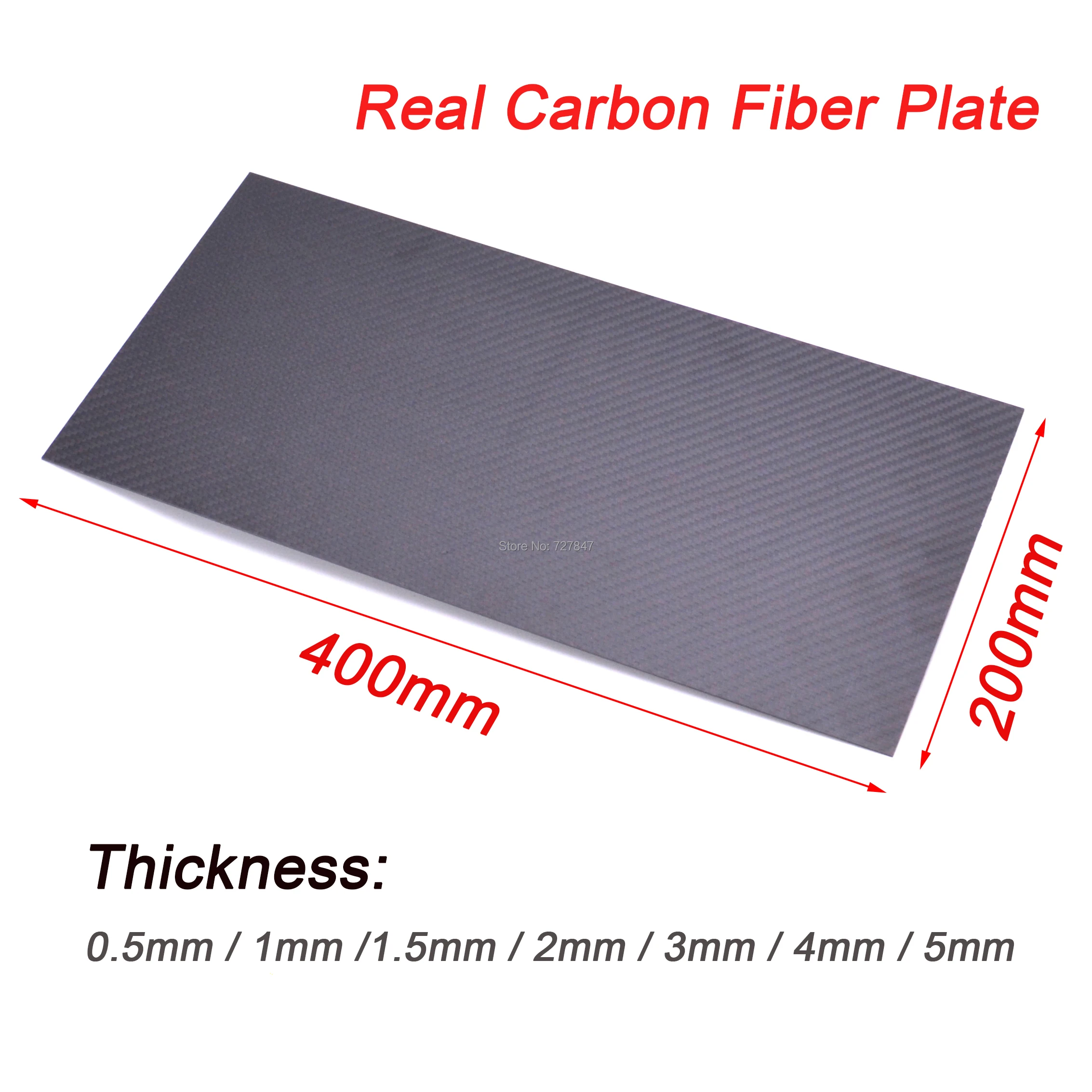 400mm X 200mm prawdziwa płyta z włókna węglowego arkusze 0.5mm 1mm 1.5mm 2mm 3mm 4mm 5mm grubość kompozytowy materiał twardości