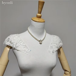 Handmade Wedding Accessories , Beaded Lace Bridal Shoulder Straps, Cap Sleeves