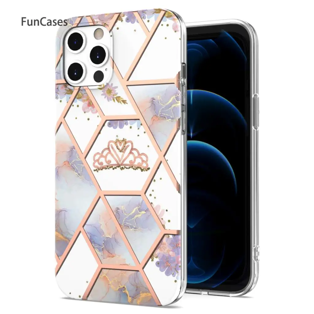 TPU Cases For accesorios Apple 12 Pro Max Marble Etui Cover sFor Telefon Apple iPhone hoesje 12 Pro Max Phone Bag ipone aifoen