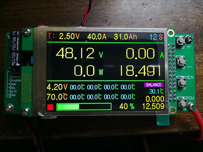 4S to 96S 200A/300A Relay DIY BMS With LCD For LTO /LiFePO4 /Li-ion Multiple Series Battery Compatible-Bluetooth App Monitor