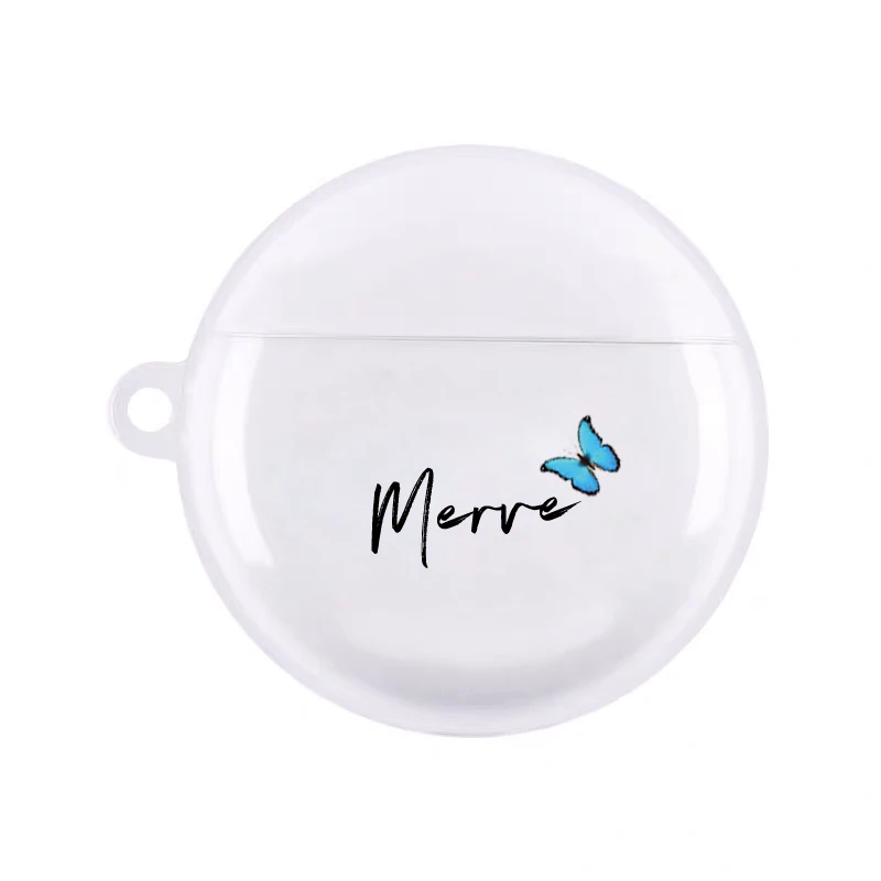 Funda personalizada de escritura privada para Huawei Freebuds 3, carcasa de TPU suave transparente, con texto, logotipo y nombre, diseño personal personalizado