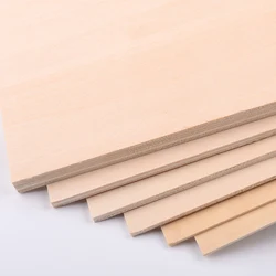 10pcs 50x50mm 50x100mm Aviation Model Layer Board Basswood Plywood Wood Sheet DIY Model Building Material 1.5/2/3/4/5/6/8/10mm