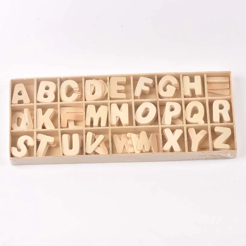 English Letter/number Set Wood Scrapbooking Alphabet Party Home Decoration for Patchwork DIY craft mt2568