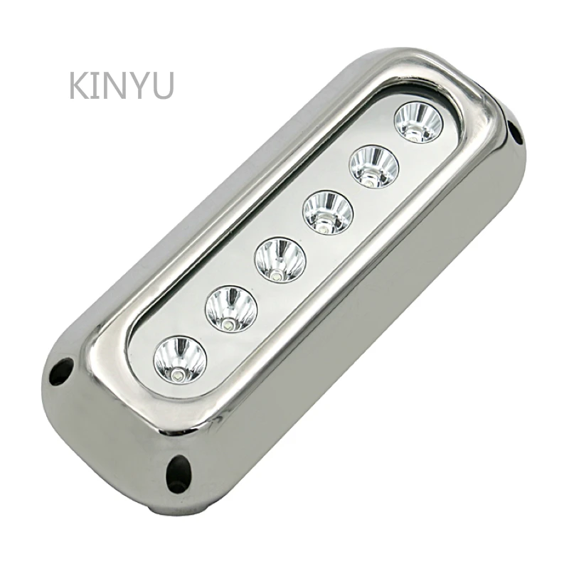 30W Marine Yacht Light DC12V-30V 316L Stainless Steel LED Underwater Boat Light Swimming Pool Seawater Anti-corrosion Лодка