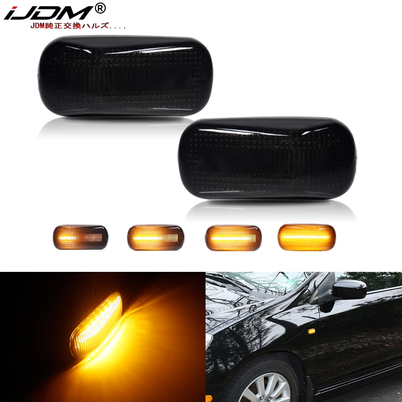 Auto Parts Side Marker Lamp Dynamic LED Turn Signal Lights For Honda CRV Accord Civic Jazz Fit Stream Integra DC5 Odyssey Acura