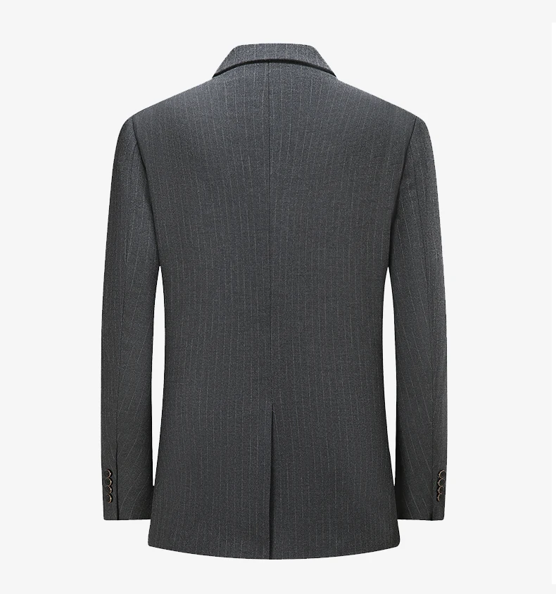 BATMO 2023 new arrival high quality casual grey striped suits men,male suit,plus-size 21857T