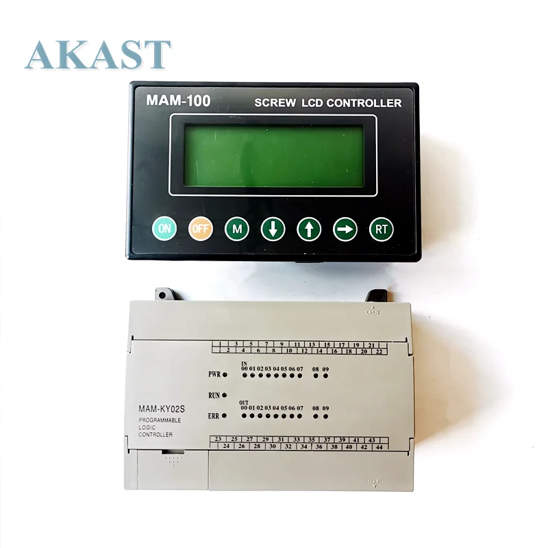 painel eletrico do controlador do plc para o compressor de ar do parafuso substituicao para mam100b mais mam ky02sb40a 100a 200a 400a 01