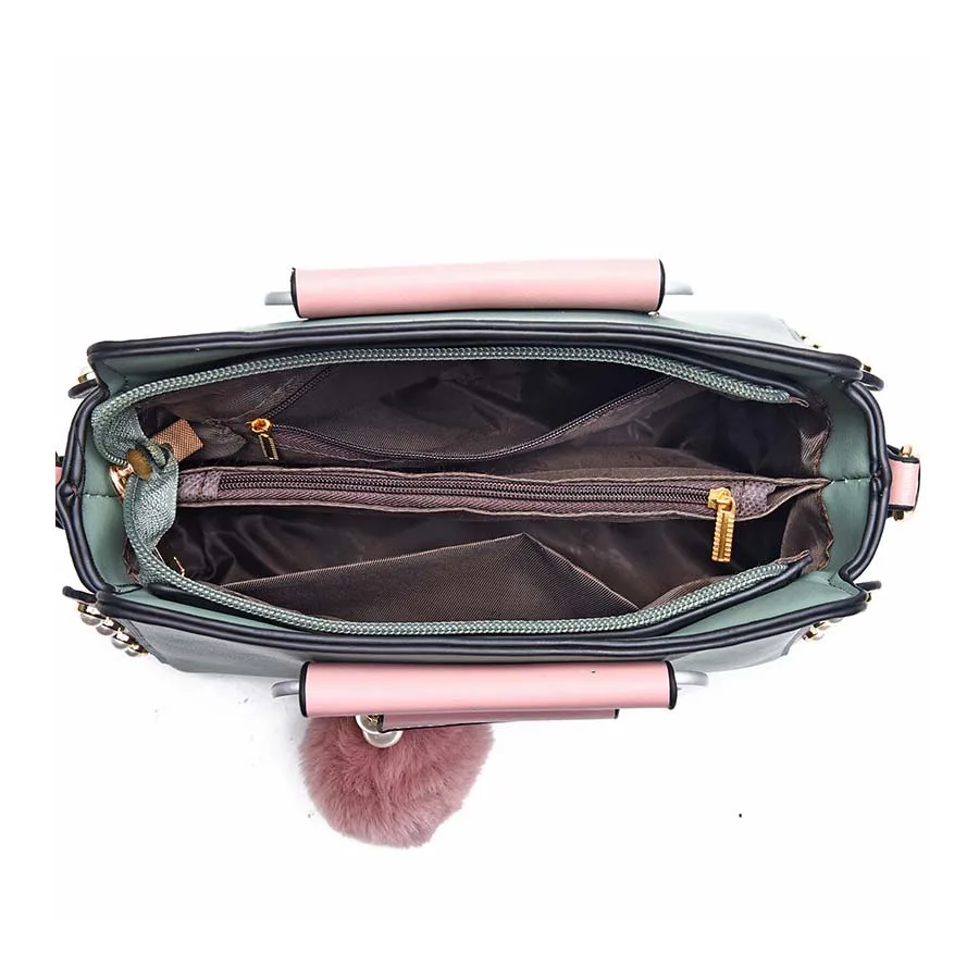 New shoulder bag women bag handbags women bags designer High-grade Scrub leather messenger bags Hairballbags for women 2020