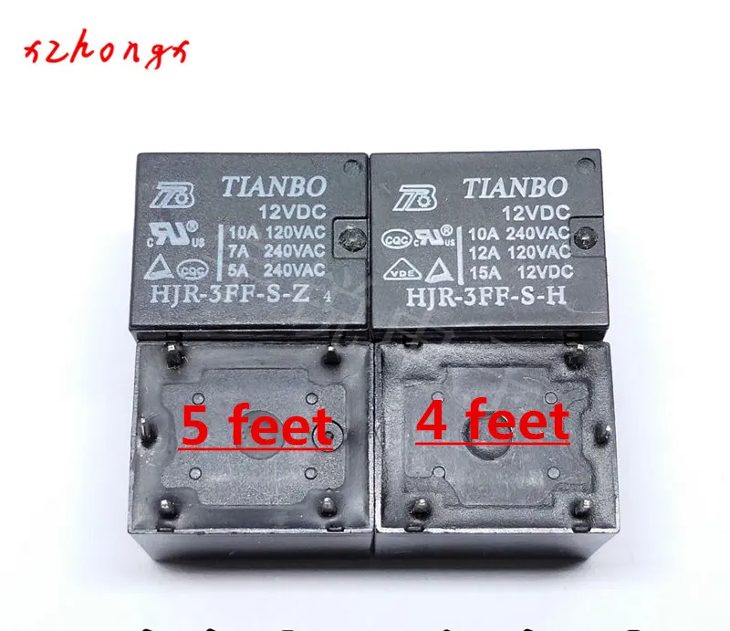 

HJR-3FF-S-H-12VDC HJR-3FF-S-H-5V HJR-3FF-S-H-24V 10A 4PINS Relay