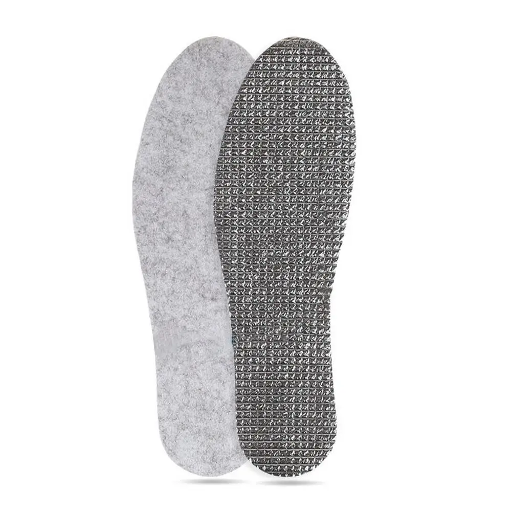 1 Pair Aluminum Foil Insoles Unisex Washable Thermal Thickened Warm Shoes Pads Soft Comfortable Foam Snow Boots Inserts Shoe Sol