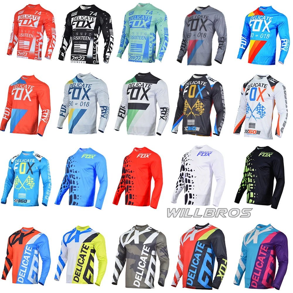 

180 360 Jersey Motocross Racing Long Sleeve MX MTB BMX Bike Cycling Motorcycle Motorbike Clothes Mens