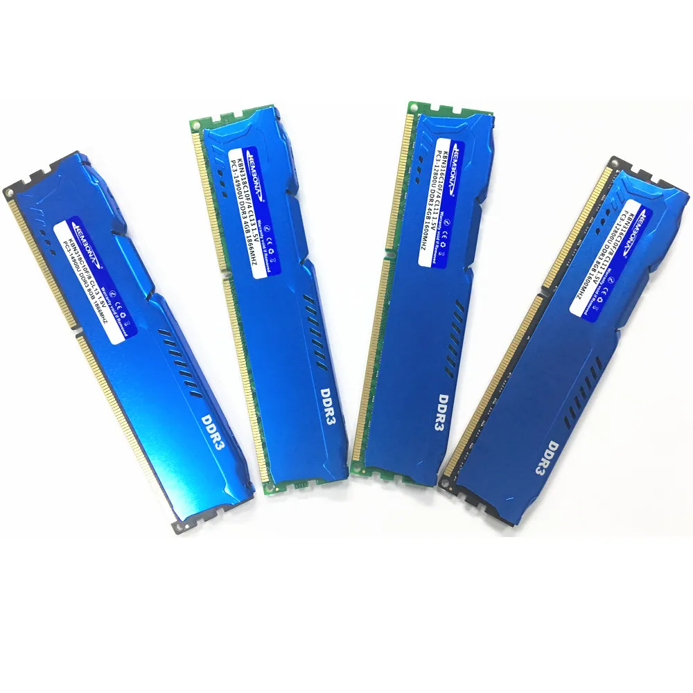 KEMBONA New Sealed DDR3 1866mhz/1600mhz/1333mhz/1066mhz 8G/4GB/2GB Desktop RAM Heat Sink Memory/Lifetime Warranty
