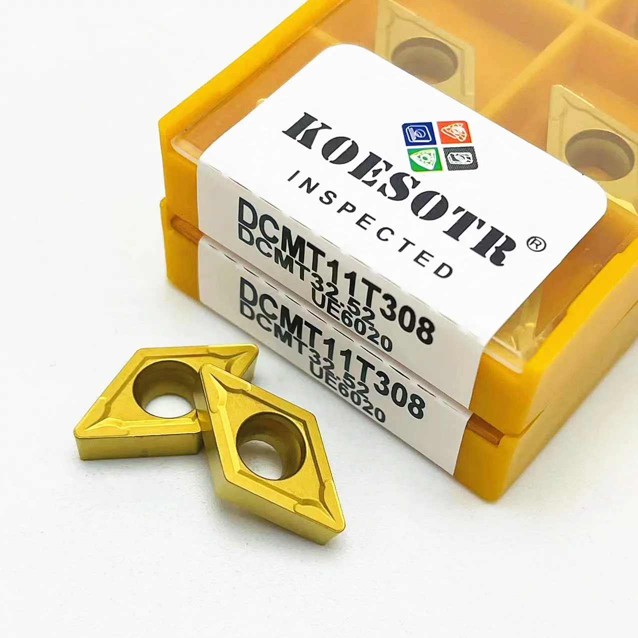 DCMT070204คาร์ไบด์แทรก DCMT11T304 DCMT11T308ภายในเครื่องมือกลึงโลหะเครื่องมือกลึงเครื่องมือ CNC คาร์ไบด์แทรกคาร์ไบด์ dcmt