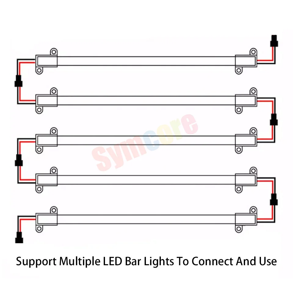 5 szt. Listwa LED światła AC220V 10CM 40CM 50CM LED pasek LED twardy sztywny pasek przezroczyste etui mlecznobiałe muszla kuchnia pod szafką