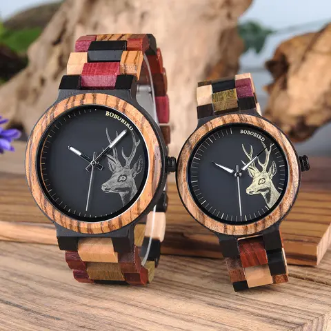 Wooden Couple Watch Men Women BOBO BIRD